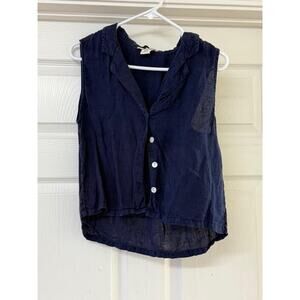 Rachel Zoe Linen Sleeveless Blouse (S)